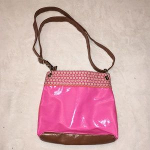 Pink crossbody bag